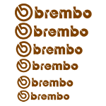 Brembo stabdžių suportų lipdukai 12vnt