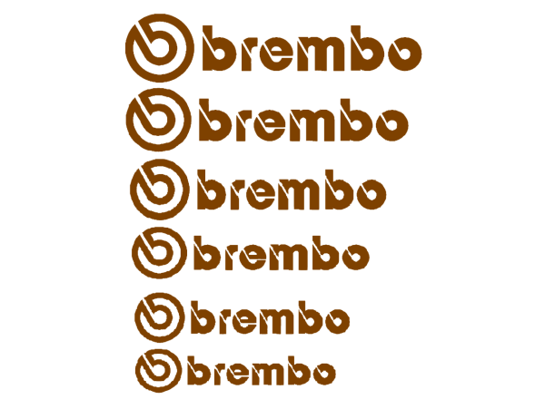 Brembo stabdžių suportų lipdukai 12vnt