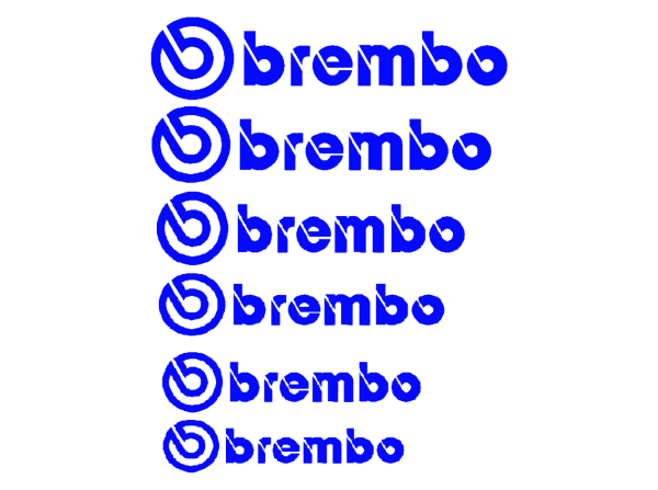 Brembo stabdžių suportų lipdukai 12vnt