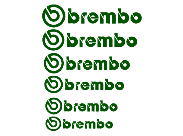 Brembo stabdžių suportų lipdukai 12vnt