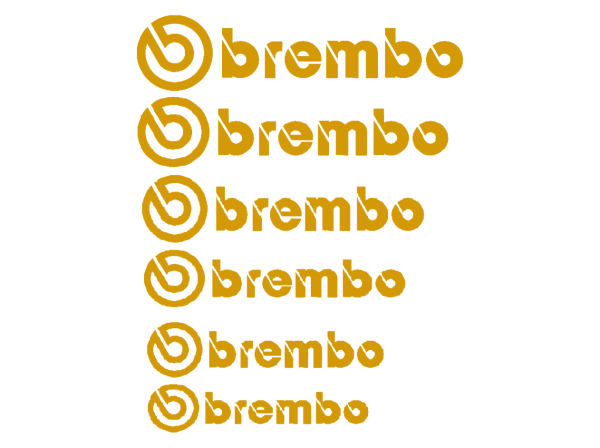 Brembo stabdžių suportų lipdukai 12vnt