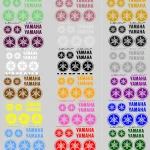 Yamaha YZF - Motociklų lipdukų rinkinys