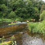 TURISTAUK.LT / Stovyklavietė Dobilų Slėnis: baidarės ir nameliai prie Jūros upės