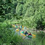 TURISTAUK.LT / Stovyklavietė Dobilų Slėnis: baidarės ir nameliai prie Jūros upės