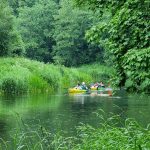 TURISTAUK.LT / Stovyklavietė Dobilų Slėnis: baidarės ir nameliai prie Jūros upės