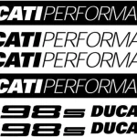 Ducati 1098S - Motociklų lipdukų rinkinys
