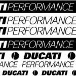 Ducati Performance – motociklo lipdukų rinkinys