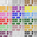 Ducati 748 Desmoquattro - Motociklų lipdukų rinkinys
