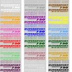 Ducati 750 Desmodue – motociklų lipdukų rinkinys