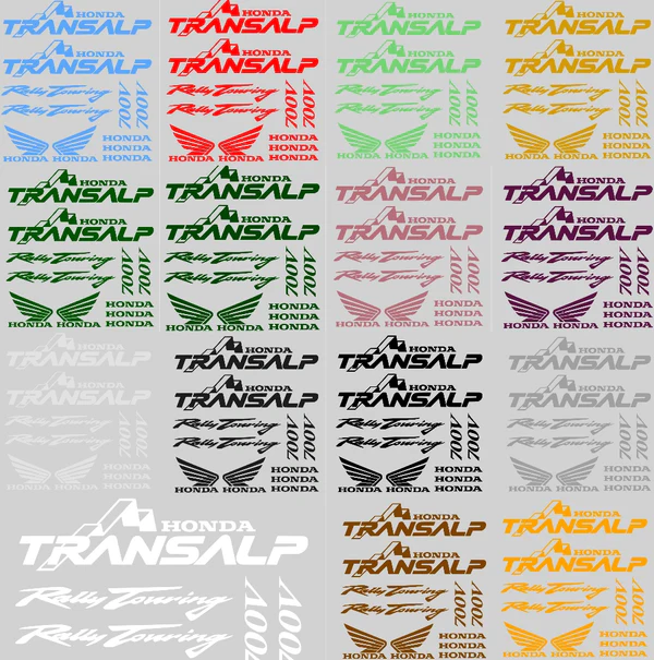 Honda Transalp 700V Motociklų lipdukų rinkinys