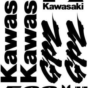 Kawasaki GPZ 500 Motociklų lipdukų rinkinys