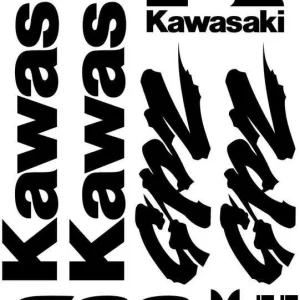 Kawasaki GPZ 600 Motociklų lipdukų rinkinys