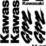 Kawasaki GPZ 750 Motociklų lipdukų rinkinys