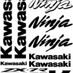 Kawasaki Ninja ZX-7R Motociklų lipdukų rinkinys