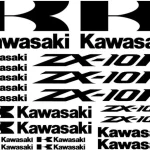 Kawasaki ZX-10R - Motociklų lipdukų rinkinys