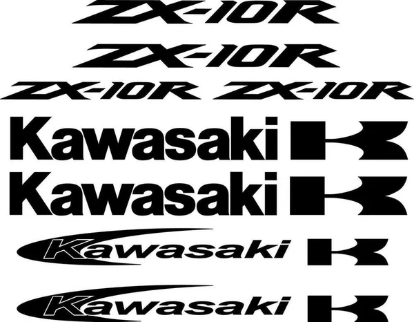 Kawasaki ZX-10R Racing Decal Kit - Motociklų grafikos rinkinys
