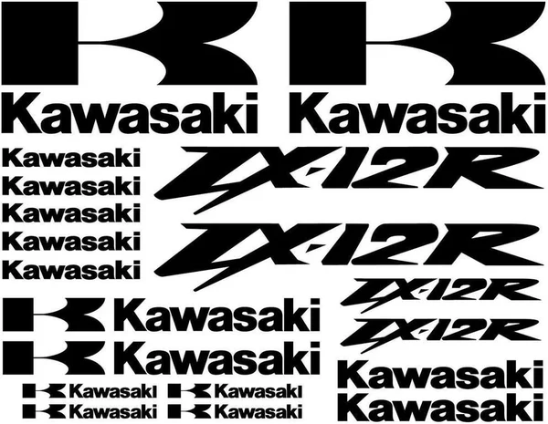 Kawasaki Ninja ZX-12R Motociklų grafikos rinkinys