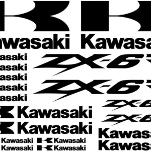 Kawasaki ZX-6R Motociklų lipdukų rinkinys
