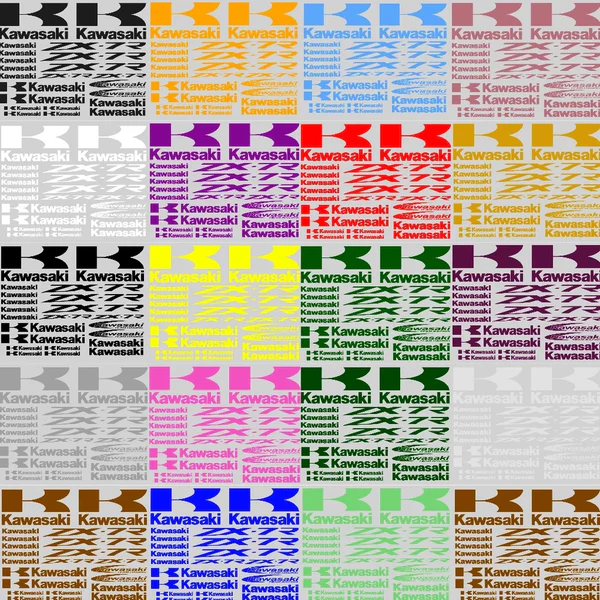 Kawasaki ZX-7R motociklų lipdukų rinkinys