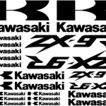 Kawasaki ZX-9R Motociklų lipdukų rinkinys