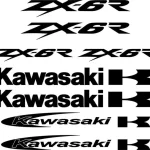 Kawasaki ZX-6R – motociklų lipdukų rinkinys