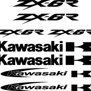 Kawasaki ZX-6R – motociklų lipdukų rinkinys