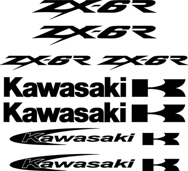 Kawasaki ZX-6R – motociklų lipdukų rinkinys