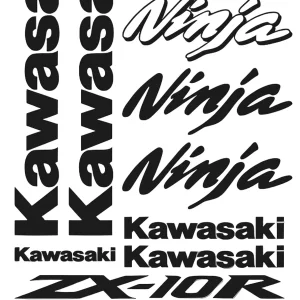 Kawasaki Ninja ZX-10R Motociklų lipdukų rinkinys