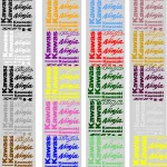 Kawasaki Ninja ZX-6R Motociklų lipdukų rinkinys