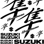 Suzuki Hayabusa Motociklų lipdukų rinkinys