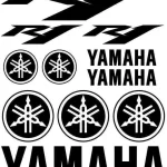 Yamaha R1 – Motociklų lipdukų rinkinys