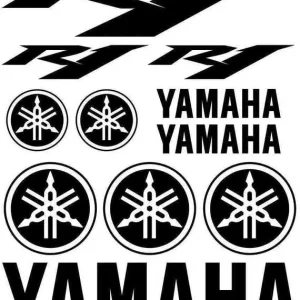 Yamaha R1 – Motociklų lipdukų rinkinys