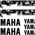 Yamaha Raptor ATV - Motociklų lipdukų rinkinys