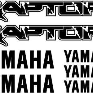 Yamaha Raptor ATV - Motociklų lipdukų rinkinys