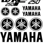 Yamaha WRF 250 - Motociklų lipdukų rinkinys