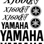 Yamaha XJ600N - Motociklų lipdukų rinkinys