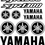 Yamaha XJR 1300 - Motociklų lipdukų rinkinys