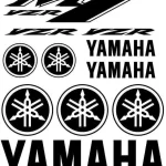 Yamaha YZR M1 - Motociklų lipdukų rinkinys