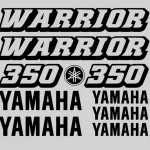 Yamaha 350 Warrior - Motociklų lipdukų rinkinys