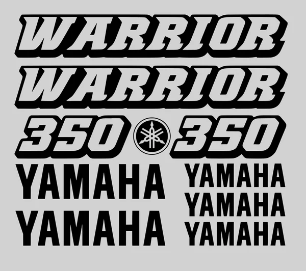 Yamaha 350 Warrior - Motociklų lipdukų rinkinys