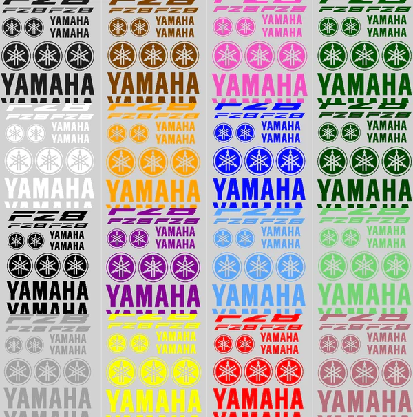 Yamaha FZ8 - Motociklų lipdukų rinkinys