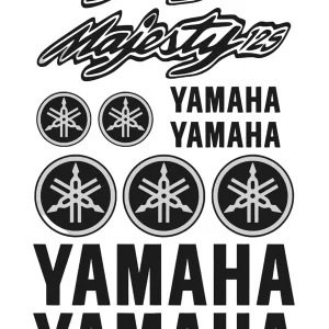 Yamaha Majesty 125 - Motociklų lipdukų rinkinys