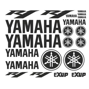 Yamaha R1 - Motociklų lipdukų rinkinys