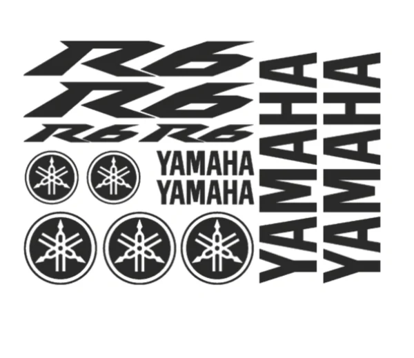 Yamaha R6 lipdukų rinkinys
