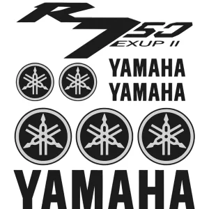 Yamaha R750 - Motociklų lipdukų rinkinys