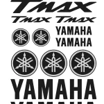 Yamaha Tmax - Motociklų lipdukų rinkinys