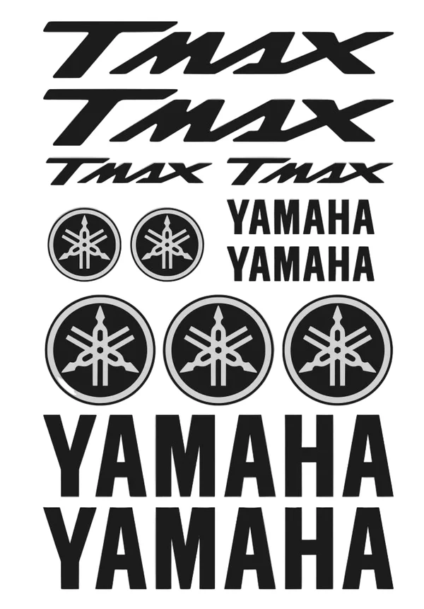 Yamaha Tmax - Motociklų lipdukų rinkinys
