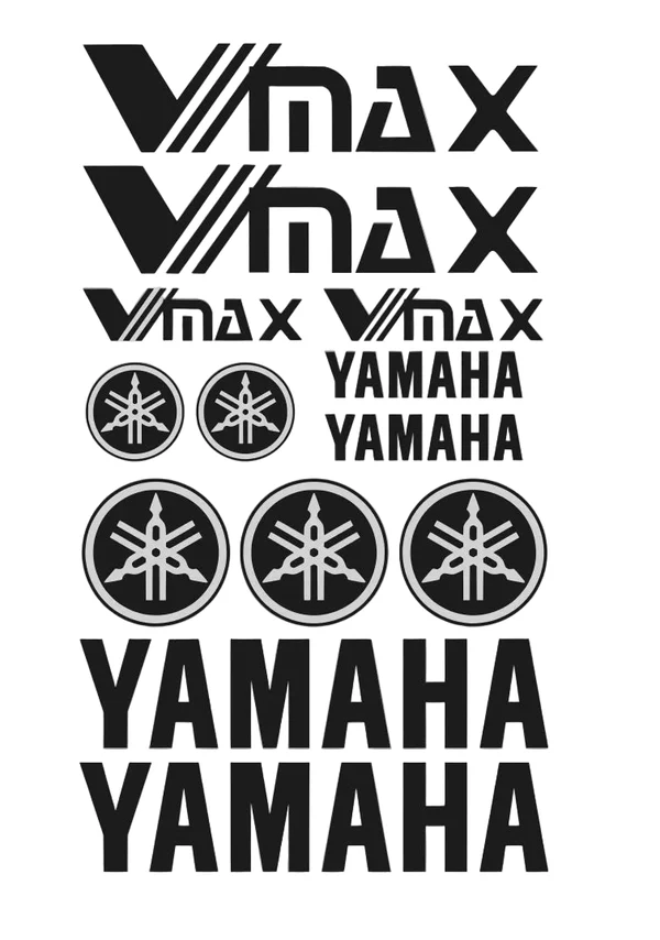 Yamaha Vmax Motociklų lipdukų rinkinys