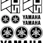 Yamaha XT 500 - Motociklų lipdukų rinkinys