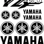 Yamaha YZF 450 - Motociklų lipdukų rinkinys